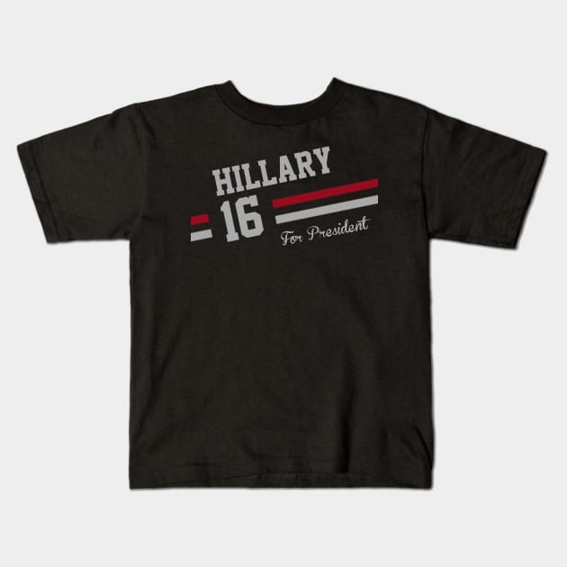 Hillary Clinton 2016 Kids T-Shirt by ESDesign